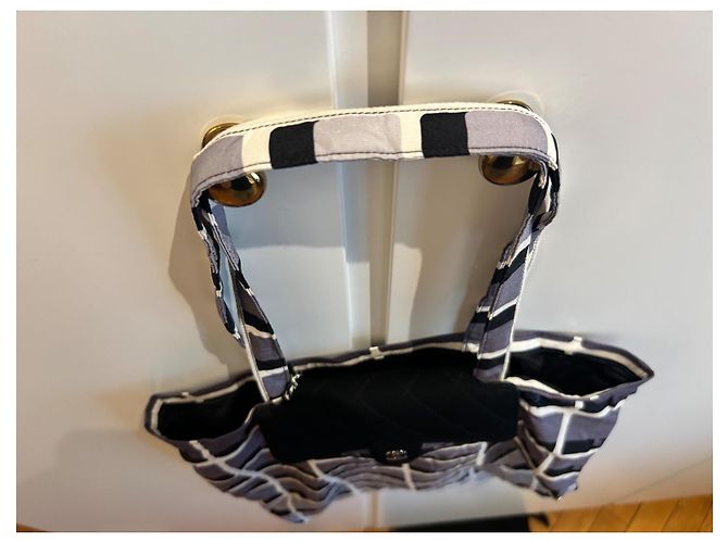 Borsa Chanel 2-in-1 in jersey trapuntato nero - vista 4