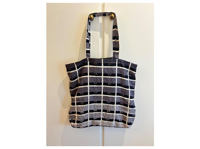 Borsa Chanel 2-in-1 in jersey trapuntato nero - vista 6
