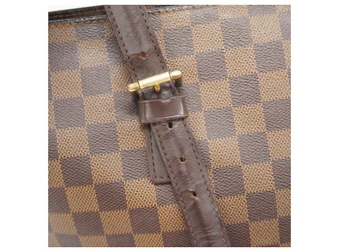 Borsa Tote Chelsea Damier Louis Vuitton N51119 Ebano Damier ebene - vista 7