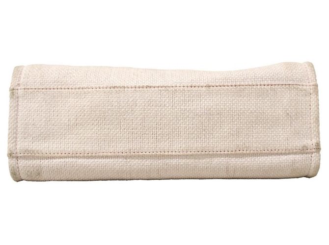 Chanel Deauville Strohtasche mit Kette Pink - Ansicht 3