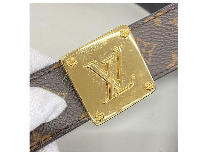 Cinturón Monogram Louis Vuitton Castaño - vista 3