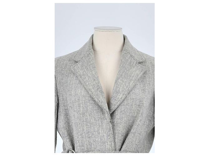 3.1 Phillip Lim Abrigo de lana gris - vista 2