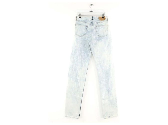 Alexandre Vauthier Jeans largos de algodão branco - vista 3