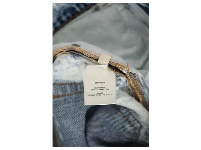 Alexandre Vauthier Jeans largos de algodão branco - vista 6