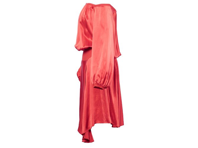 Raffiniertes Abendkleid aus Seide von Yves Saint Laurent Rot - Ansicht 2