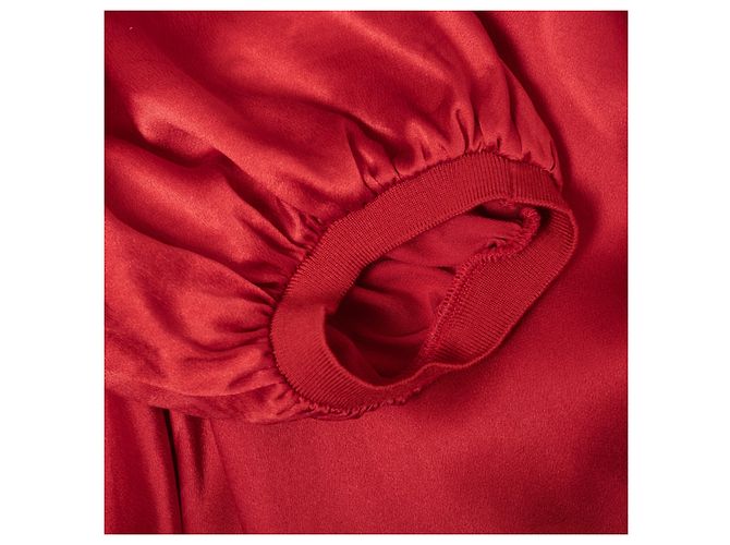 Raffiniertes Abendkleid aus Seide von Yves Saint Laurent Rot - Ansicht 5