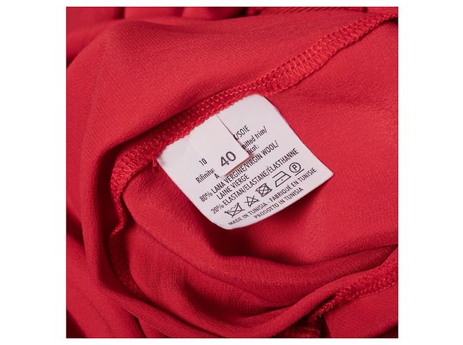 Raffiniertes Abendkleid aus Seide von Yves Saint Laurent Rot - Ansicht 6