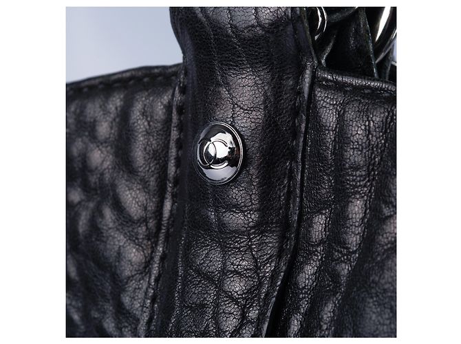 Borsa a secchiello ricamata Western di Chanel Nero - vista 6
