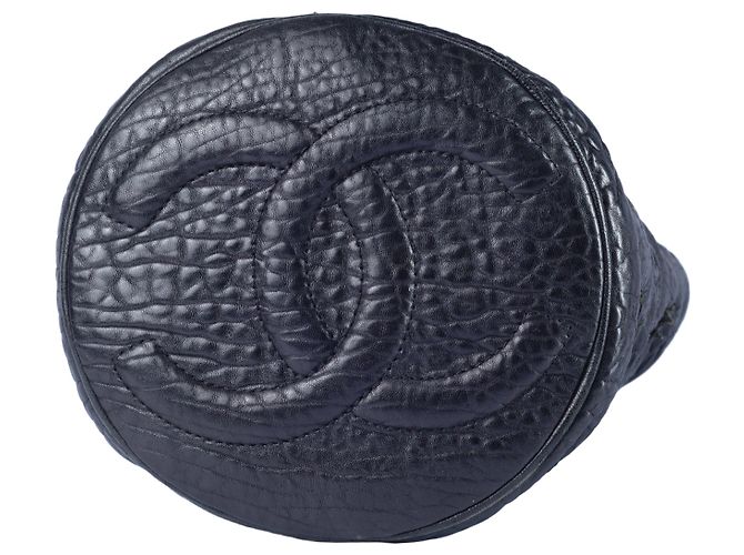 Borsa a secchiello ricamata Western di Chanel Nero - vista 7