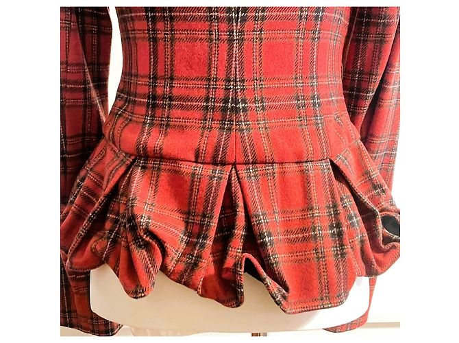 Wunderschöner PATRIZIA PEPE Blazer im roten Karomuster Schwarz - Ansicht 11