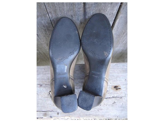 Botines Santoni de piel marrón Castaño - vista 5