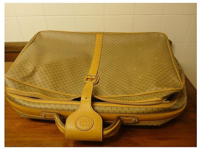 Valigia Gucci Marrone Chiaro - vista 2