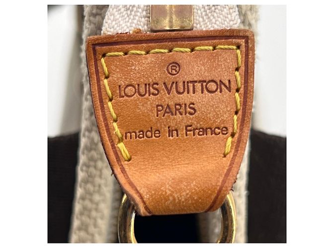 Louis Vuitton Borsa tote Antigua PM in tela off white e marrone Bianco - vista 6