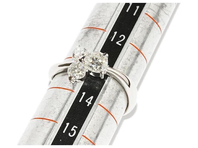 Autre Marque Pt900 Diamantring Silber - Ansicht 2