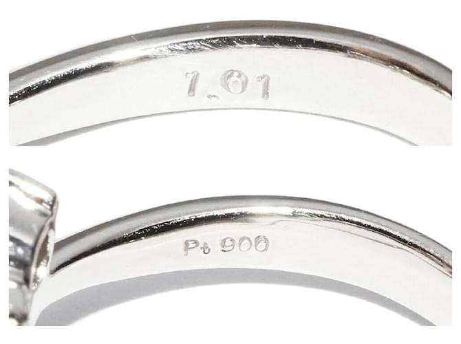 Autre Marque Pt900 Diamantring Silber - Ansicht 4