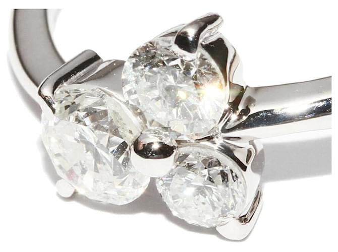 Autre Marque Pt900 Diamantring Silber - Ansicht 5