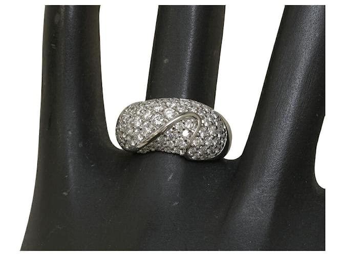 Autre Marque Pt900 Diamantring Silber - Ansicht 2