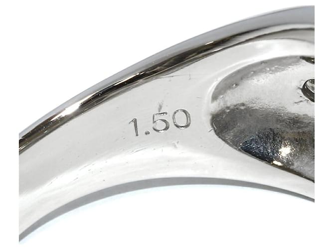 Autre Marque Pt900 Diamantring Silber - Ansicht 4