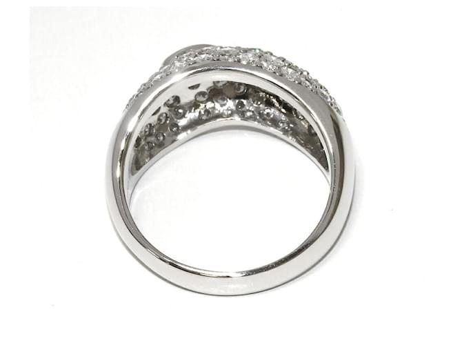 Autre Marque Pt900 Diamantring Silber - Ansicht 5