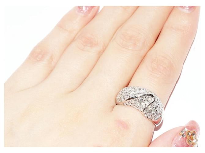 Autre Marque Pt900 Diamantring Silber - Ansicht 6