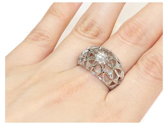 Autre Marque Pt900 Diamantring Silber - Ansicht 6