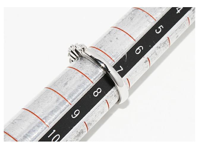 Autre Marque Pt900 Diamantring Silber - Ansicht 2