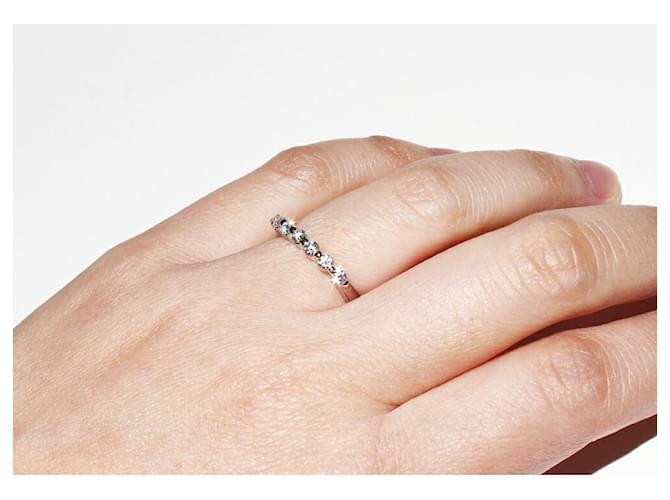 Autre Marque Pt900 Diamantring Silber - Ansicht 5