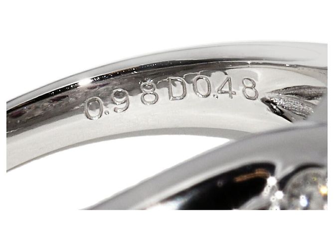 Autre Marque Pt900 Rubin-Diamant-Ring Rot - Ansicht 5