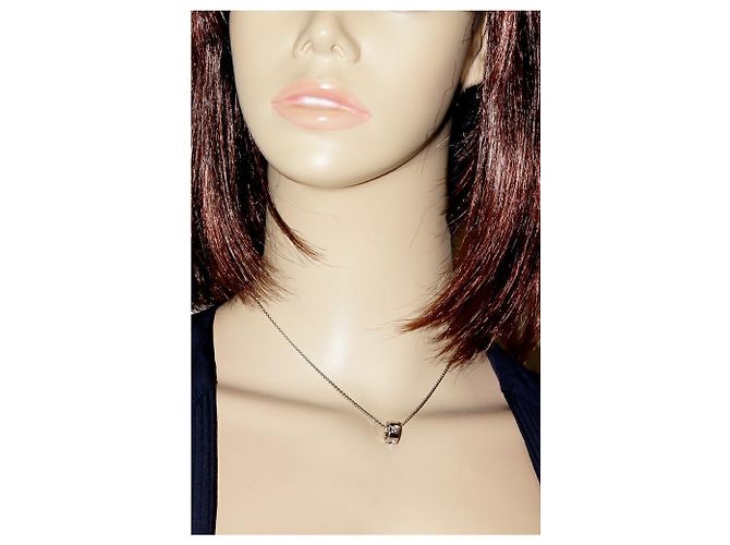 Collana in oro bianco Au750 con diamanti Louis Vuitton Empreinte Argento - vista 2