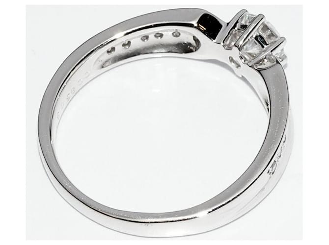 Autre Marque Pt900 Diamantring Silber - Ansicht 3
