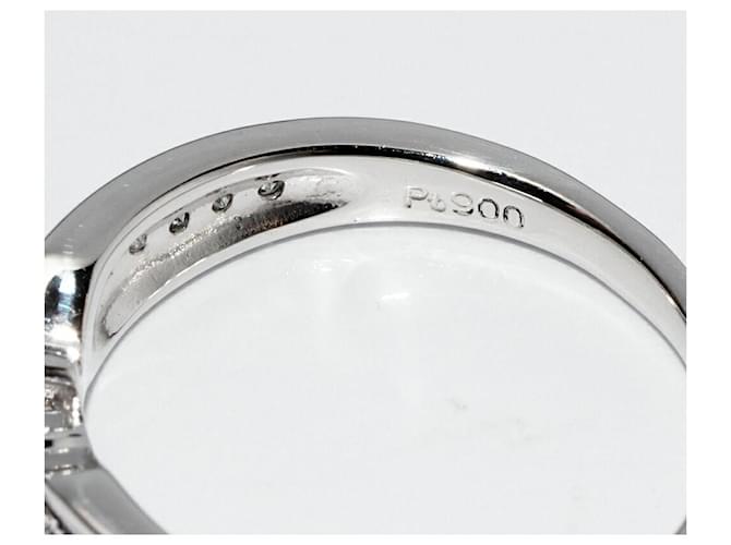 Autre Marque Pt900 Diamantring Silber - Ansicht 4