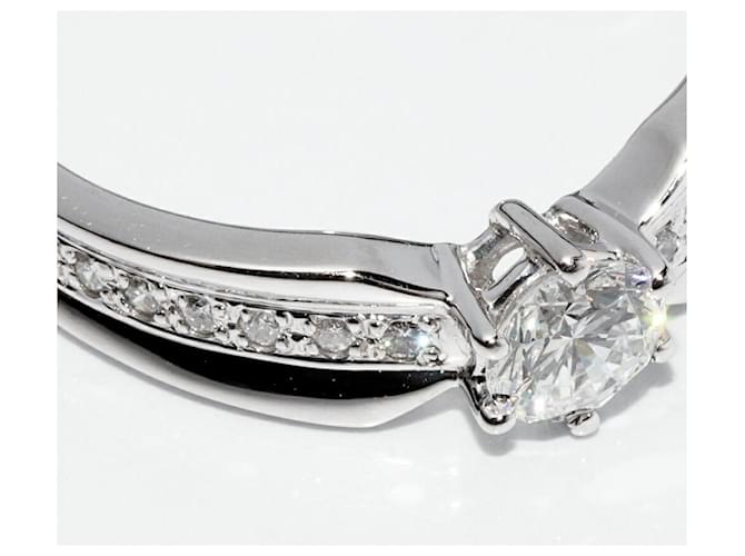 Autre Marque Pt900 Diamantring Silber - Ansicht 5