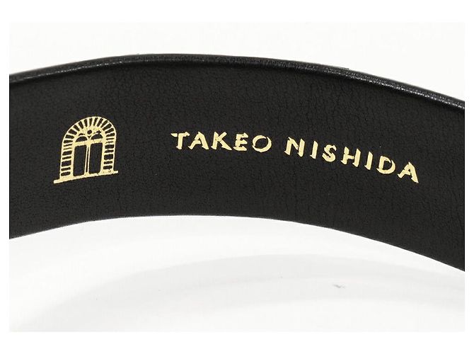Autre Marque Cinturón de cocodrilo Takeo Nishida Negro - vista 3