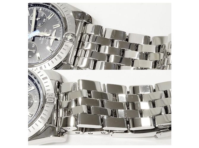 Orologio Breitling Chronomat con quadrante nero AB0115 - vista 6