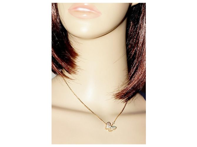 Collana Pendente Dou Papillon in K18YG di Van Cleef & Arpels VCARP3DP00 D'oro - vista 2