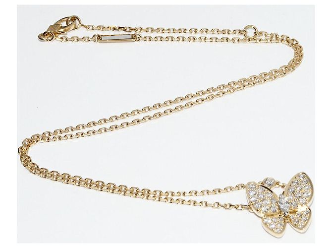 Collana Pendente Dou Papillon in K18YG di Van Cleef & Arpels VCARP3DP00 D'oro - vista 4