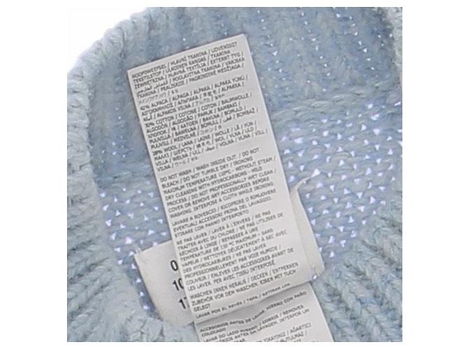 Maison Martin Margiela Blauer Pullover aus Alpaka und Baumwolle - Ansicht 6