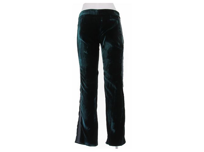 Gucci Grüne Samthose - Ansicht 2