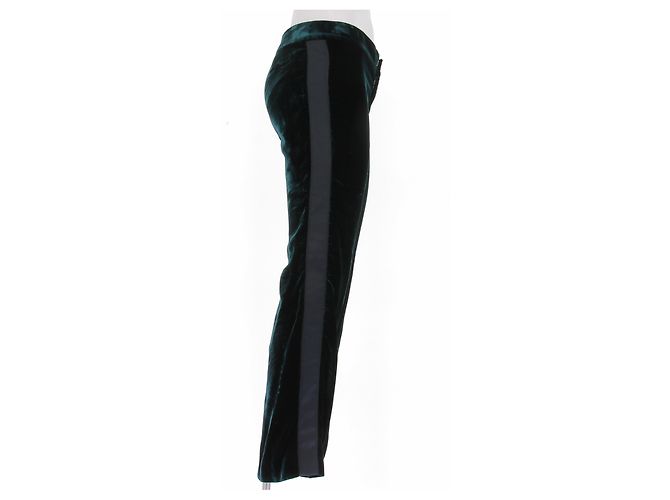 Gucci Grüne Samthose - Ansicht 3