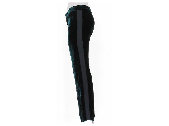 Gucci Grüne Samthose - Ansicht 4