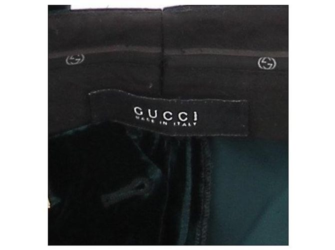 Gucci Grüne Samthose - Ansicht 5