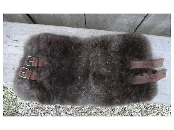 Botines Sartore de nobuck con puño de piel extraíble Castaño - vista 4