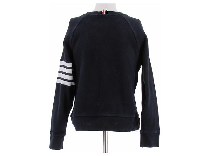 Suéter Thom Browne de algodón azul marino - vista 2