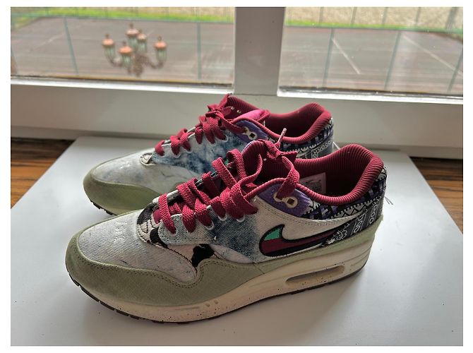 Sneakers Nike Air Max 1 Concepts Far Out Bianco Rosso Blu Multicolore Verde - vista 2