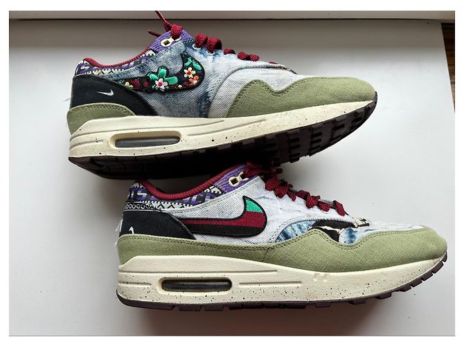 Sneakers Nike Air Max 1 Concepts Far Out Bianco Rosso Blu Multicolore Verde - vista 3