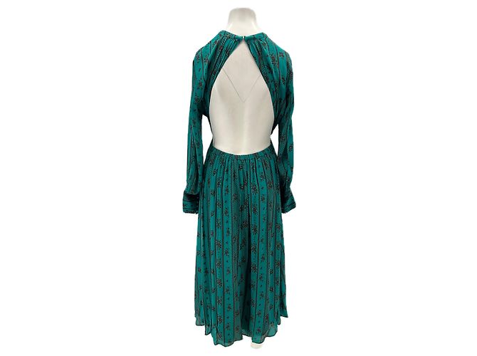 Antik Batik Vestido largo azul estampado - vista 2