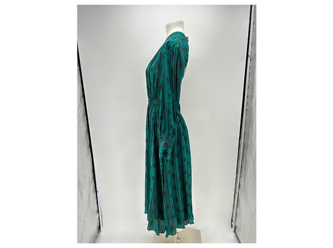 Antik Batik Vestido largo azul estampado - vista 4