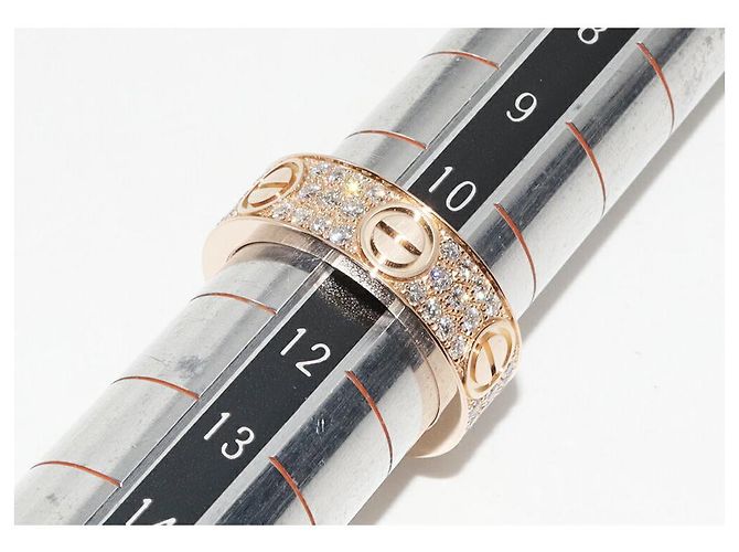Cartier K18PG Love Ring B40876 Größe 11 Golden - Ansicht 2