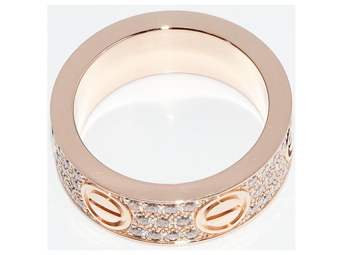 Cartier K18PG Love Ring B40876 Größe 11 Golden - Ansicht 4