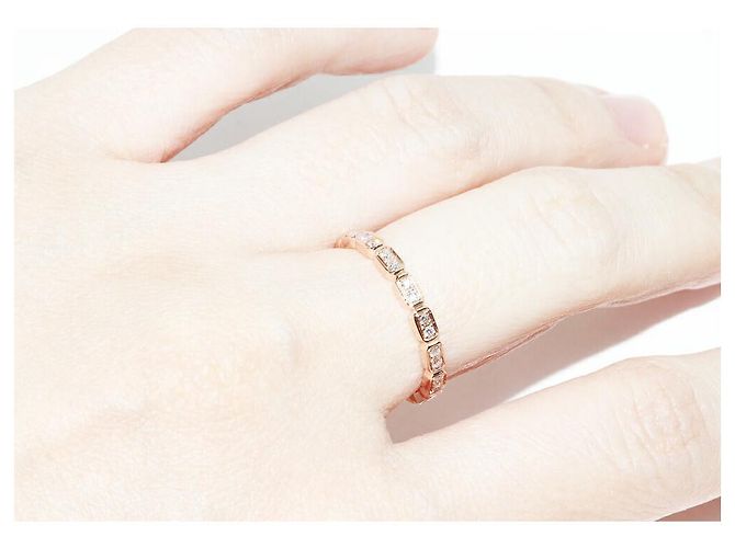 Anello in diamante Première Promesse in oro rosa 18K Chanel J4134 - vista 6